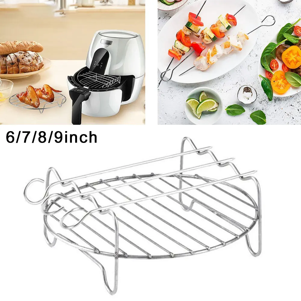 6/7/8/9 Inch Air Fryer Grilling Rack Air Fryer Holder Baking Tray Air Fryer Rack Grill Steaming Rack Kitchen Accessories
6/7/8/9 Inch Air Fryer Grilling Rack Air Fryer Holder Baking Tray Air Fryer Rack Grill Steaming Rack Kitchen Accessories