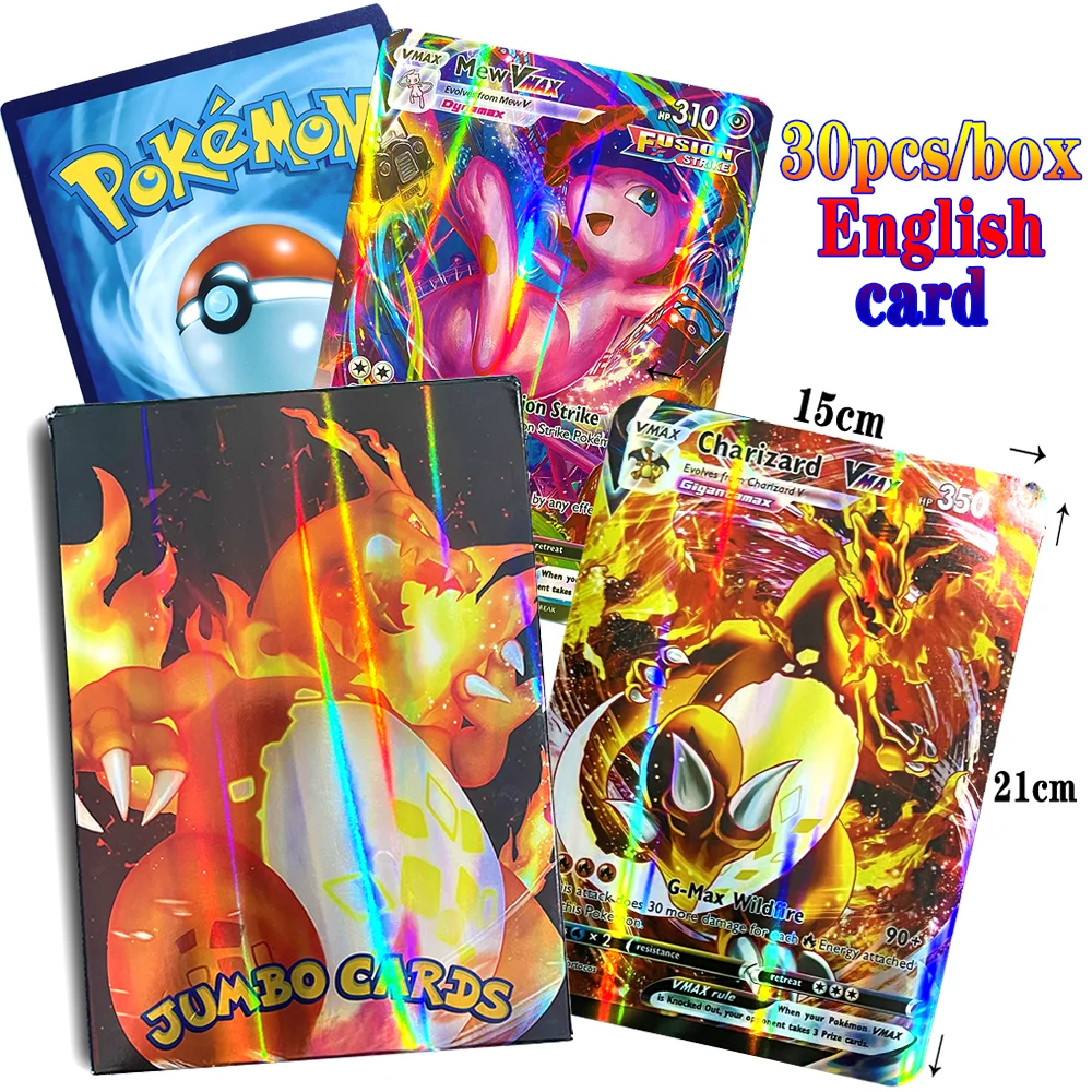 Pokemon Anime Big Rainbow Card Vstar Super Large English Letter VMAX GX Pikachu Charizard Children Game Battle Series Big Card
Pokemon Anime Big Rainbow Card Vstar Super Large English Letter VMAX GX Pikachu Charizard Children Game Battle Series Big Card