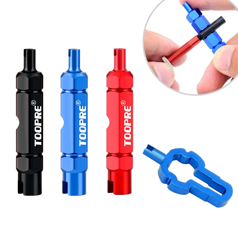 Bicycle Tire Nozzle Wrench Multifunctional Valve Core Tool Double-head Portable Removal disassembly spanner Bike Repair Tool
Bicycle Tire Nozzle Wrench Multifunctional Valve Core Tool Double-head Portable Removal disassembly spanner Bike Repair Tool