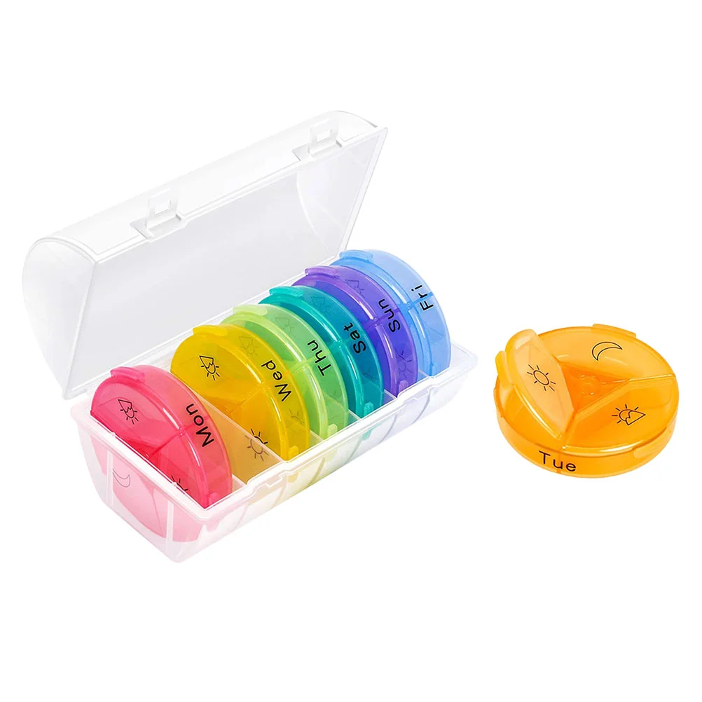 1 Set Storage Box Convenient Container Dispenser Small Weekly Box for Patient Outdoor Travel
1 Set Storage Box Convenient Container Dispenser Small Weekly Box for Patient Outdoor Travel