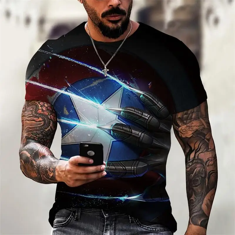 Summer Men's New Trend Oversized Loose T-shirt 3D Print Pattern Comfortable Breathable Round Neck Top Hip-Hop Street
Summer Men's New Trend Oversized Loose T-shirt 3D Print Pattern Comfortable Breathable Round Neck Top Hip-Hop Street