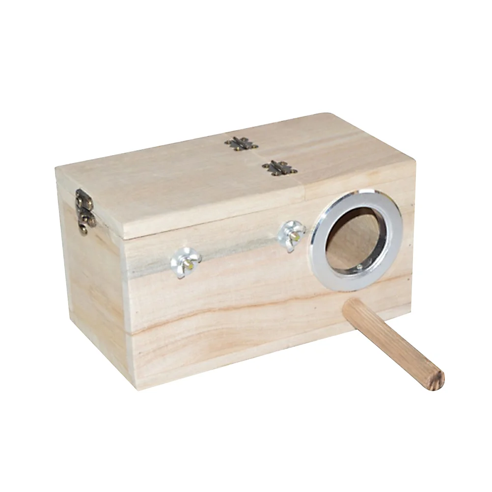 Bird Parrot Holder Wooden Bird Nesting Organizer Clear View Window Bird House Middle Size Random Left or Right Openings Garden
Bird Parrot Holder Wooden Bird Nesting Organizer Clear View Window Bird House Middle Size Random Left or Right Openings Garden