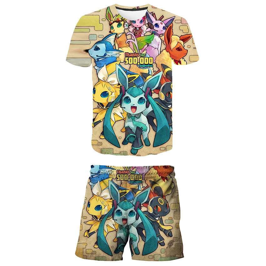 2022 Kids Pokémon T Shirts Shorts Sets Children Clothes Pokemon Summer harajuku Tops+Pants 2pcs 4-14T Cartoon Boys 3D Print Suit
2022 Kids Pokémon T Shirts Shorts Sets Children Clothes Pokemon Summer harajuku Tops+Pants 2pcs 4-14T Cartoon Boys 3D Print Suit
