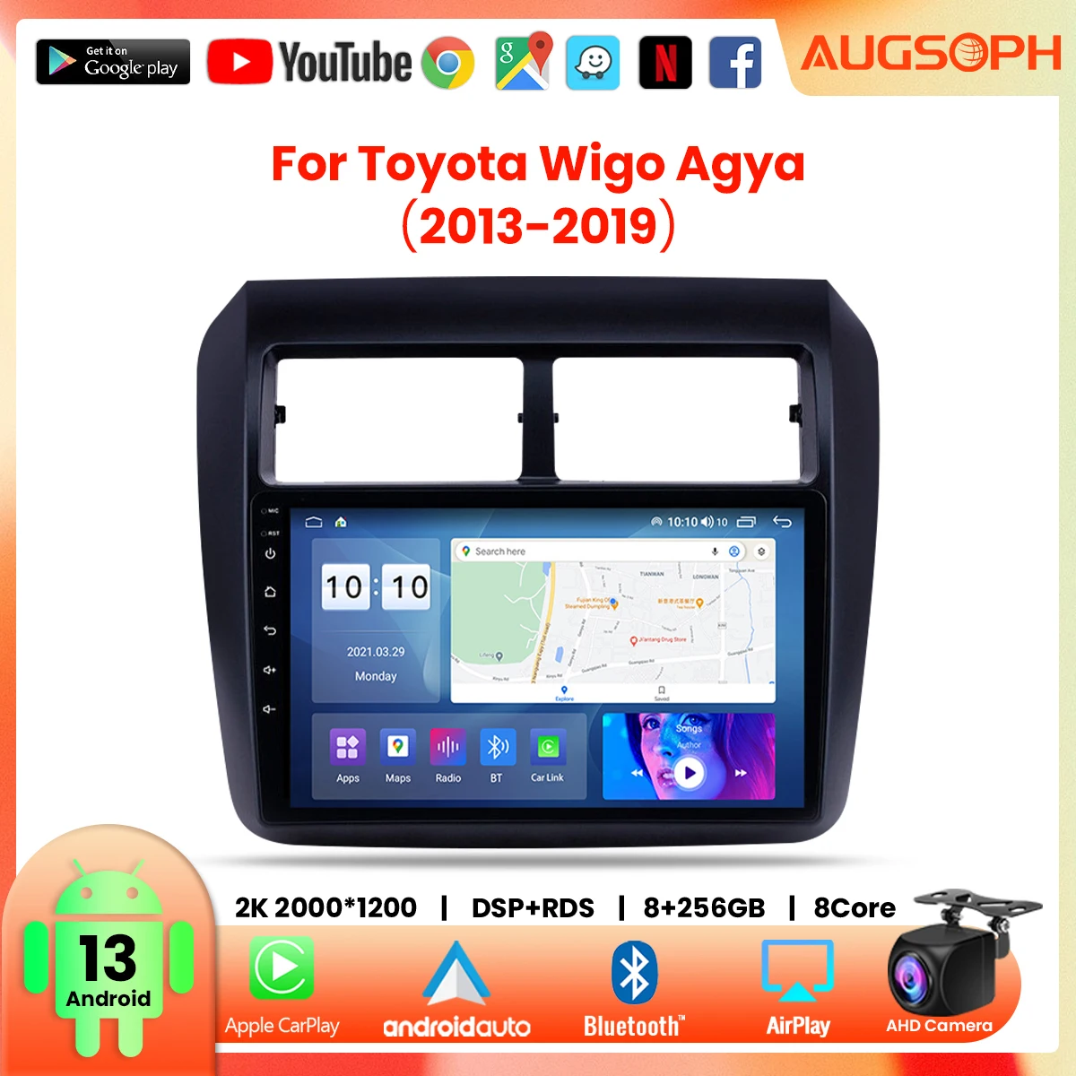 Android 13 Car Radio for Toyota Wigo Agya 2013-2019, 9inch Multimedia Player with 4G WiFi Carplay & 2Din GPS
Android 13 Car Radio for Toyota Wigo Agya 2013-2019, 9inch Multimedia Player with 4G WiFi Carplay & 2Din GPS