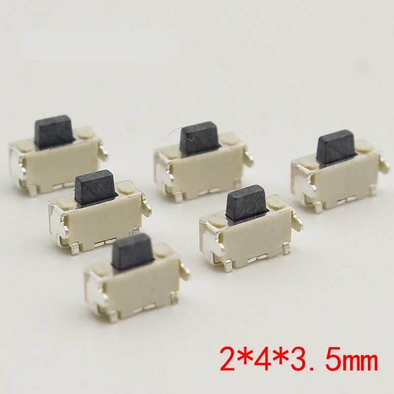10 шт./лот 2x4 2*4*3,5 мм micro SMD тактовый переключатель Боковая кнопка для телефона
10 шт./лот 2x4 2*4*3,5 мм micro SMD тактовый переключатель Боковая кнопка для телефона