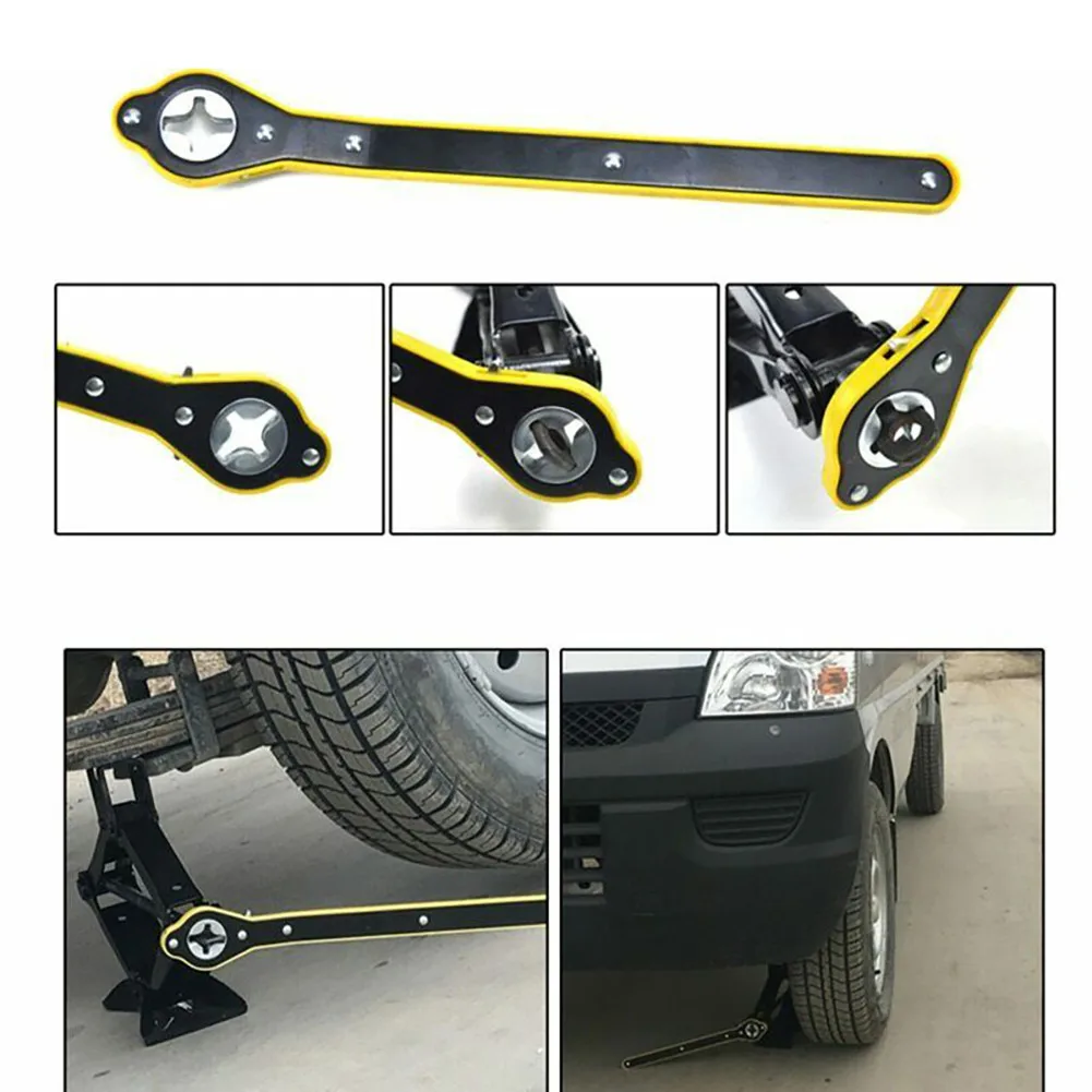 1x Car Scissor Jack Ratchet Wrench Scissor Garage Tire Wheel Lug Wrench Handle Adapter 34cm Wrench Auto Repair Tyre Change
1x Car Scissor Jack Ratchet Wrench Scissor Garage Tire Wheel Lug Wrench Handle Adapter 34cm Wrench Auto Repair Tyre Change