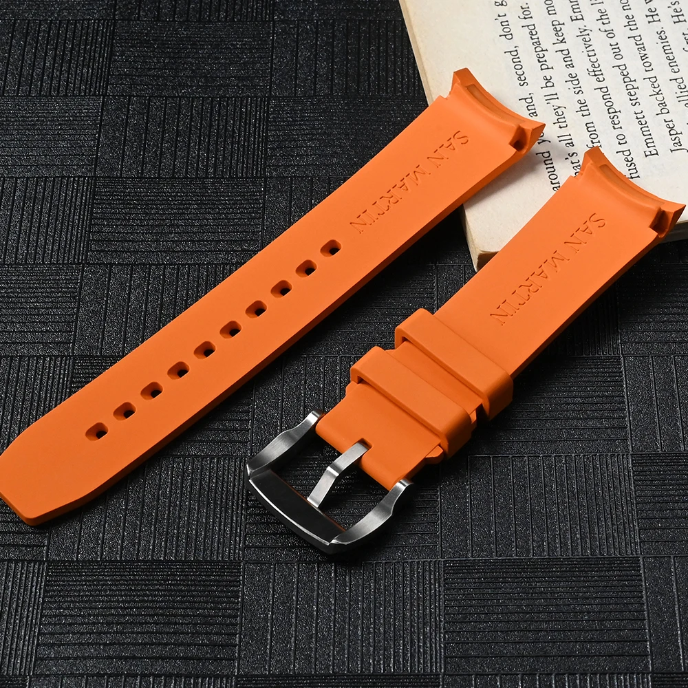 San Martin Fluorine Rubber Strap 20mm Curved End Links Watch Parts High Quality Waterproof Watch Band For BB58 Series and BB GMT
San Martin Fluorine Rubber Strap 20mm Curved End Links Watch Parts High Quality Waterproof Watch Band For BB58 Series and BB GMT