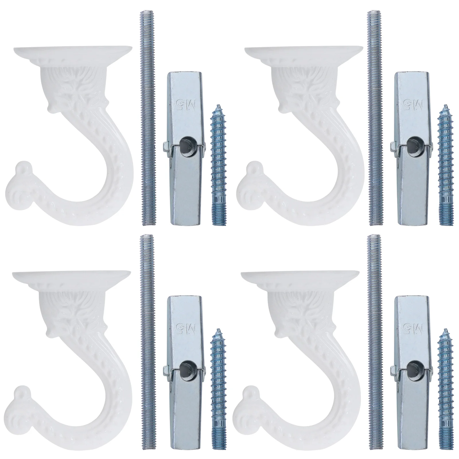 4 Sets Feeder Lanterns Decorative Hanging Ceiling Hook Swag Wall Fixing Metal Zinc Alloy Mount Hanger
4 Sets Feeder Lanterns Decorative Hanging Ceiling Hook Swag Wall Fixing Metal Zinc Alloy Mount Hanger