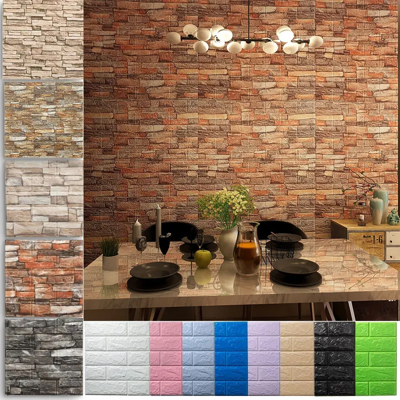 10Pcs Foam 3D Wall Sticker Brick Self Adhesive Wallpaper Panel Home Decor Living Room Bedroom Bathroom House Luxury Decoration
10Pcs Foam 3D Wall Sticker Brick Self Adhesive Wallpaper Panel Home Decor Living Room Bedroom Bathroom House Luxury Decoration