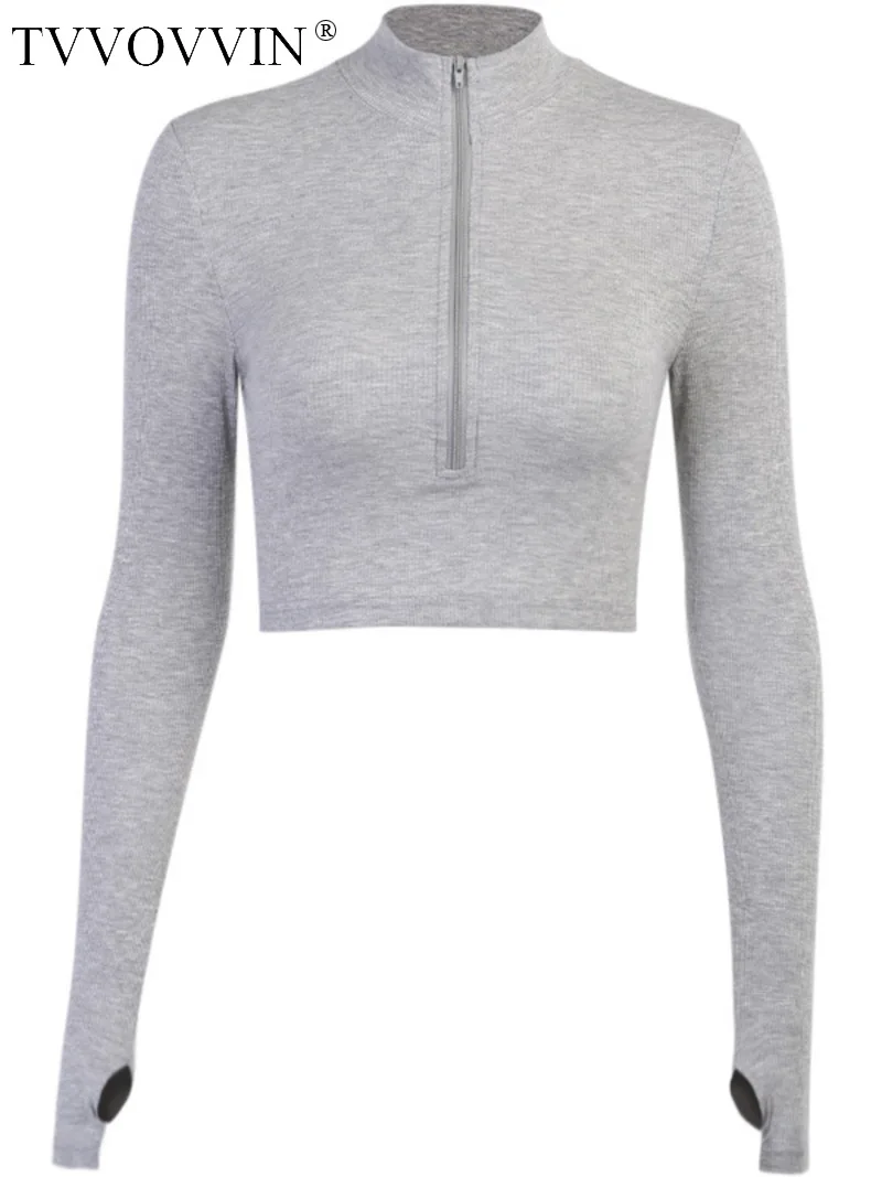 Long-sleeve TVVOVVIN Zippered T-shirt For Women Spring Autumn Slim Short Hot Sexy Women Tees Tops Sweet 2023 Top JA6B
Long-sleeve TVVOVVIN Zippered T-shirt For Women Spring Autumn Slim Short Hot Sexy Women Tees Tops Sweet 2023 Top JA6B