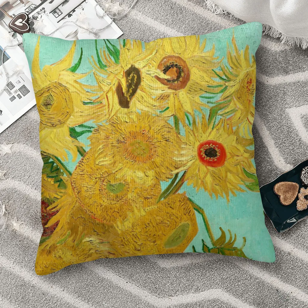 Sunflowers Throw Pillow Case Van Gogh Backpack Coussin Covers DIY Printed Kawaii Home Decor
Sunflowers Throw Pillow Case Van Gogh Backpack Coussin Covers DIY Printed Kawaii Home Decor