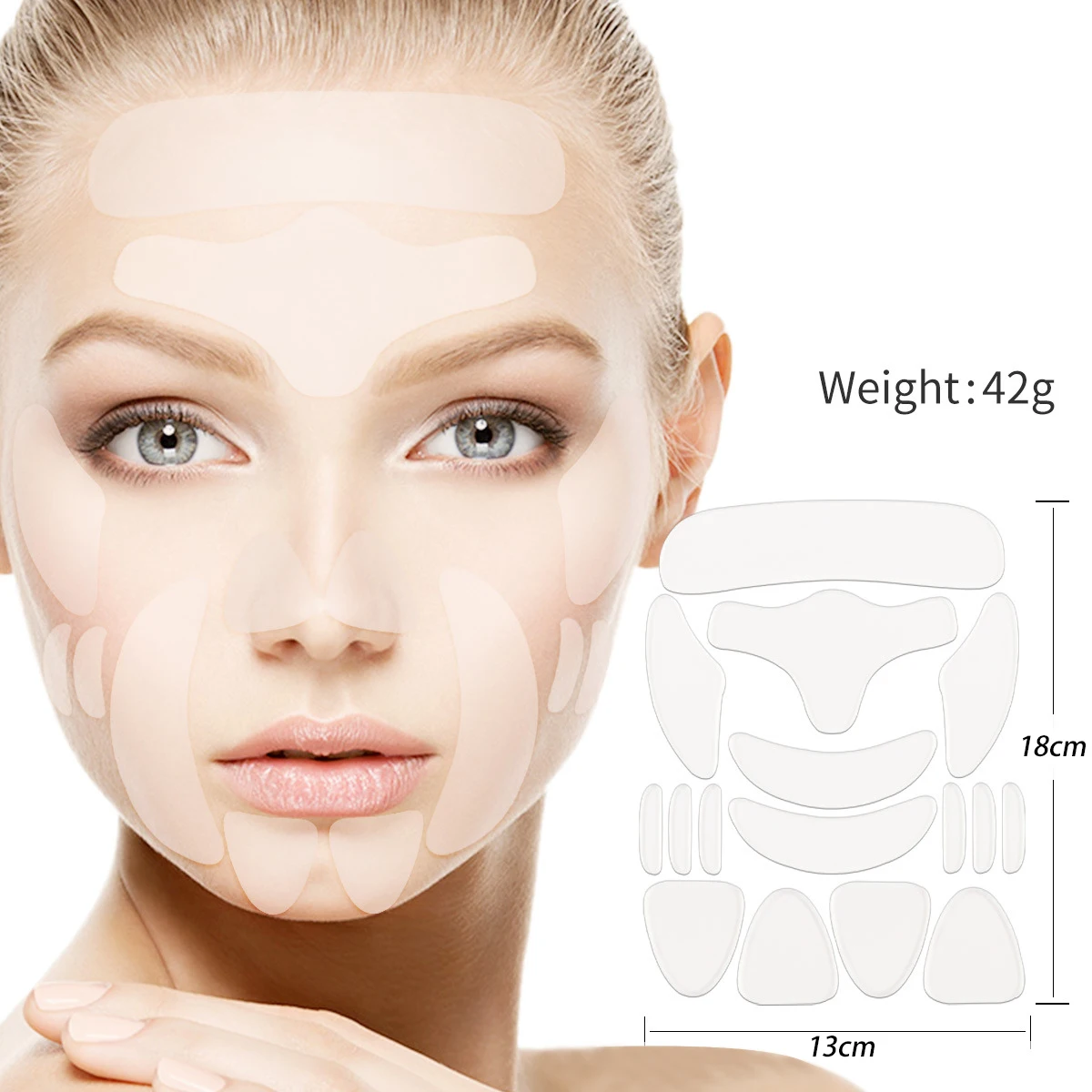 16Pcs Reusable Silicone Patches Anti Rimpel Pads Silicone Wrinkle Removal Sticker Face Forehead Neck Eye Sticker Skin Care Patch
16Pcs Reusable Silicone Patches Anti Rimpel Pads Silicone Wrinkle Removal Sticker Face Forehead Neck Eye Sticker Skin Care Patch