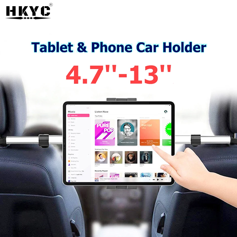 13" Tablet Stand Holder in Car for iPad Pro 12.9 Car Holder Back Seat Headrest Tablet Mount Clamp for Samsung Galaxy Tab S7 Plus
13" Tablet Stand Holder in Car for iPad Pro 12.9 Car Holder Back Seat Headrest Tablet Mount Clamp for Samsung Galaxy Tab S7 Plus