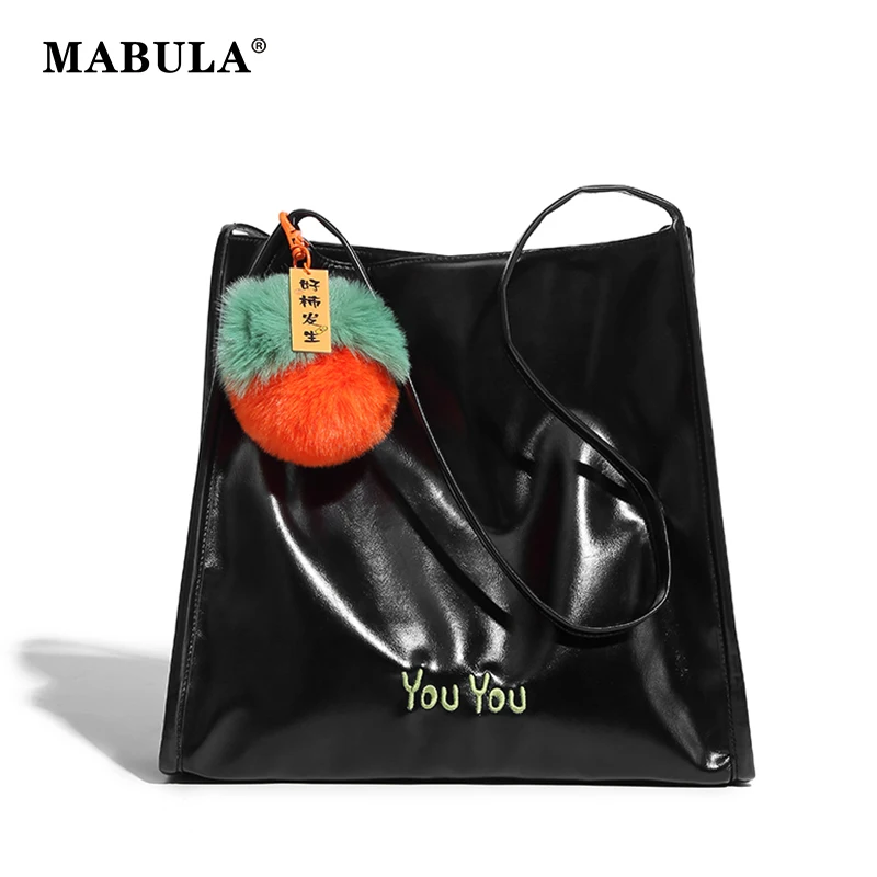 MABULA Women Casual Tote Bags Soft PU Leather Shoulder Bag Simple Design Solid Color Handbags Female Black Phone Purses
MABULA Women Casual Tote Bags Soft PU Leather Shoulder Bag Simple Design Solid Color Handbags Female Black Phone Purses