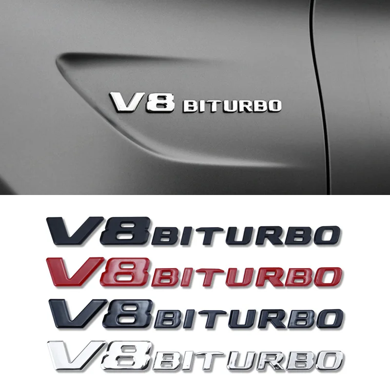 V8 BITURBO Letter Logo Car Sticker for Mercedes Benz Twin Turbo Logo Fender Modification Accessories Label Decorative Decal
V8 BITURBO Letter Logo Car Sticker for Mercedes Benz Twin Turbo Logo Fender Modification Accessories Label Decorative Decal