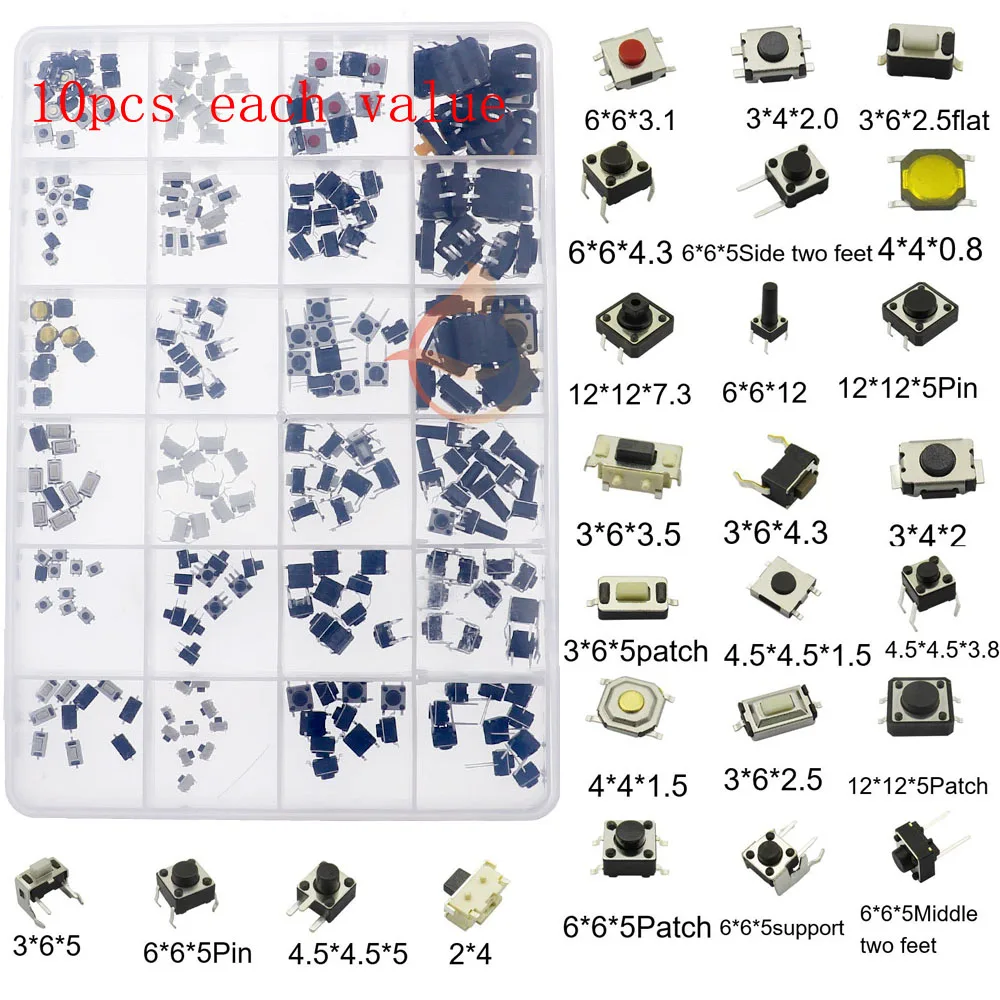 Тактильный мини-кнопочный переключатель
Тактильный мини-кнопочный переключатель