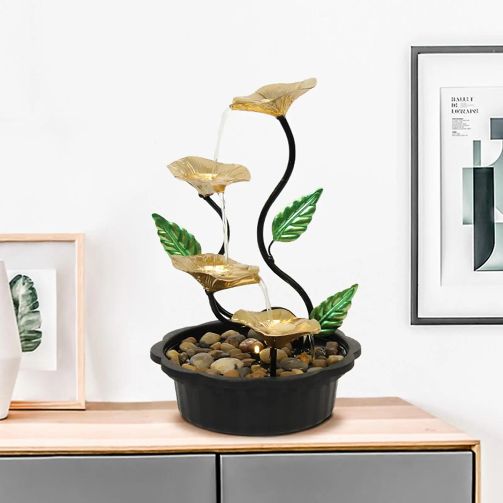 4 Tiers Indoor Waterfall Desktop Waterfall Fountain for Living Room Office Decoration
4 Tiers Indoor Waterfall Desktop Waterfall Fountain for Living Room Office Decoration