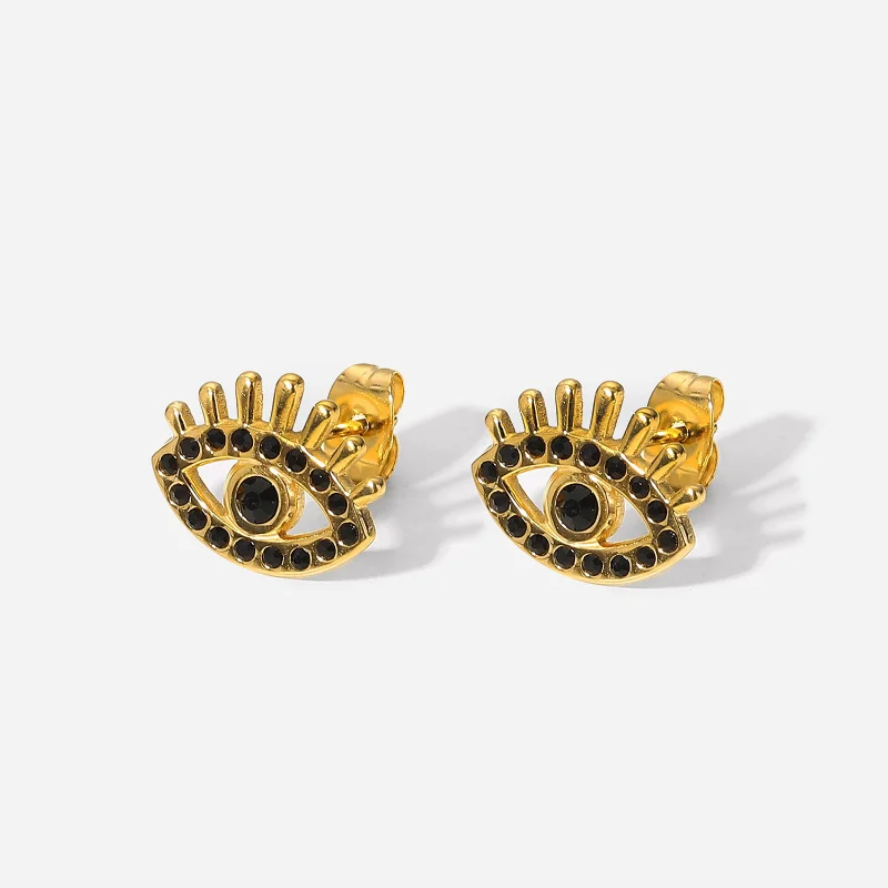 Minar Dainty Bling Rhinestone Evil Eyes Stud Earrings for Women 18K Gold Plated Stainless Steel Statement Earring Party Jewelry
Minar Dainty Bling Rhinestone Evil Eyes Stud Earrings for Women 18K Gold Plated Stainless Steel Statement Earring Party Jewelry