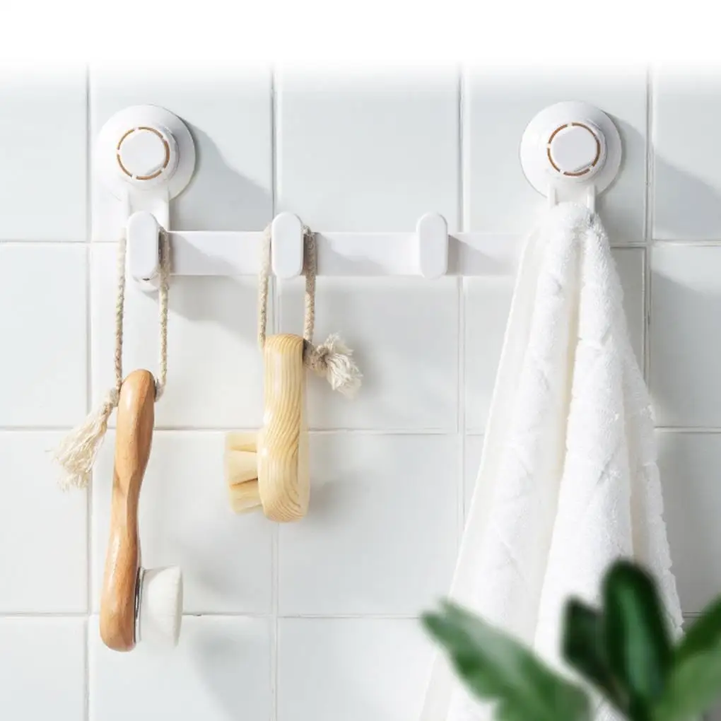 1Pc Adjustable Bathroom Kitchen Holder Rack 4 Hooks Towel Hanging Rack Double Suction Cup Wall Brush Hanger Shelves Accessories
1Pc Adjustable Bathroom Kitchen Holder Rack 4 Hooks Towel Hanging Rack Double Suction Cup Wall Brush Hanger Shelves Accessories