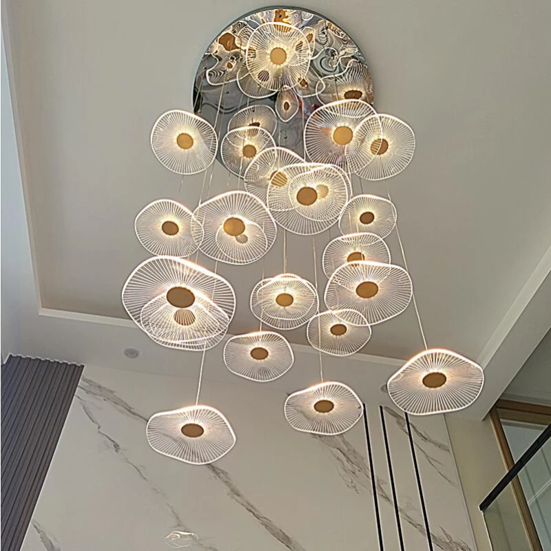 LED chandelier Villa duplex living room hotel project lamp creative lotus leaf LOFT decorative lighting
LED chandelier Villa duplex living room hotel project lamp creative lotus leaf LOFT decorative lighting