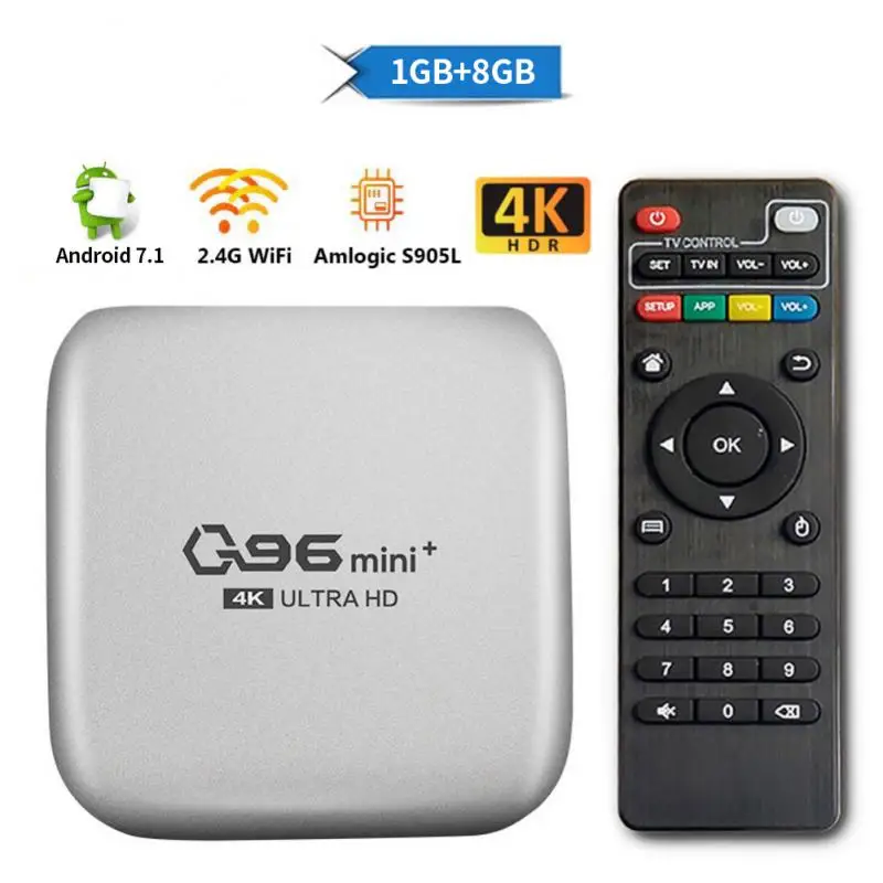 2022 New Q96 Mini Plus Smart TV Box Android 7.1 Amlogic S905L Quad Core 2.4G WIFI 4K Set Top Box Real 1GB+8GB H.265 Media Player
2022 New Q96 Mini Plus Smart TV Box Android 7.1 Amlogic S905L Quad Core 2.4G WIFI 4K Set Top Box Real 1GB+8GB H.265 Media Player