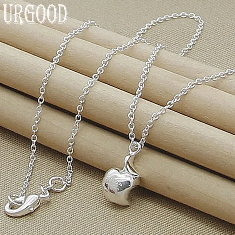 925 Sterling Silver Apple Pendant Necklace 16-30 Inch Chain For Women Party Engagement Wedding Fashion Jewelry
925 Sterling Silver Apple Pendant Necklace 16-30 Inch Chain For Women Party Engagement Wedding Fashion Jewelry