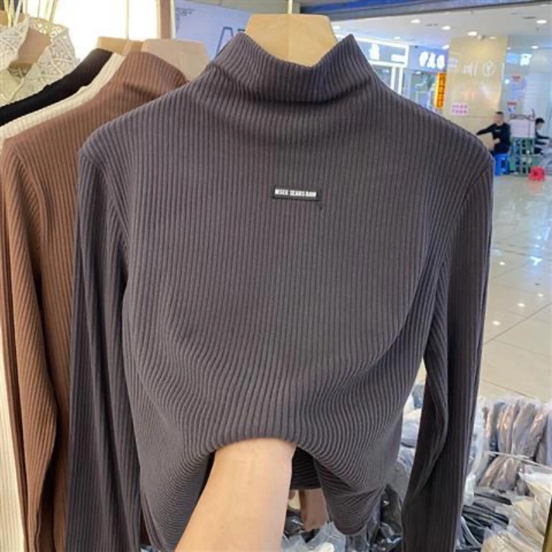 Women's Corduroy Sweater Autumn Winter 2022 Half High Collar Thick Sweater Long Sleeve Solid Korean Style Clothing For Women
Women's Corduroy Sweater Autumn Winter 2022 Half High Collar Thick Sweater Long Sleeve Solid Korean Style Clothing For Women