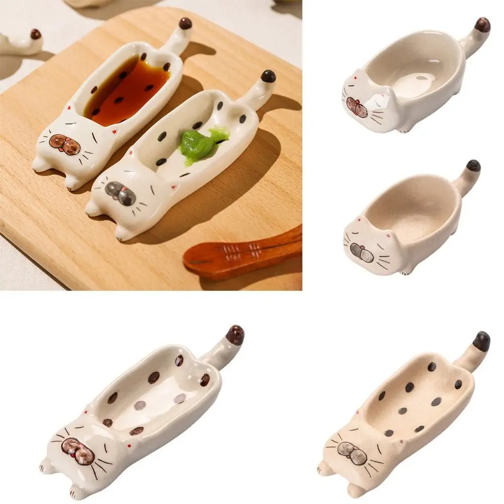 Cat Seasoning Plate Multi-purpose Ceramic Chopsticks Holder Soy Sauce Dish Ketchup
Cat Seasoning Plate Multi-purpose Ceramic Chopsticks Holder Soy Sauce Dish Ketchup