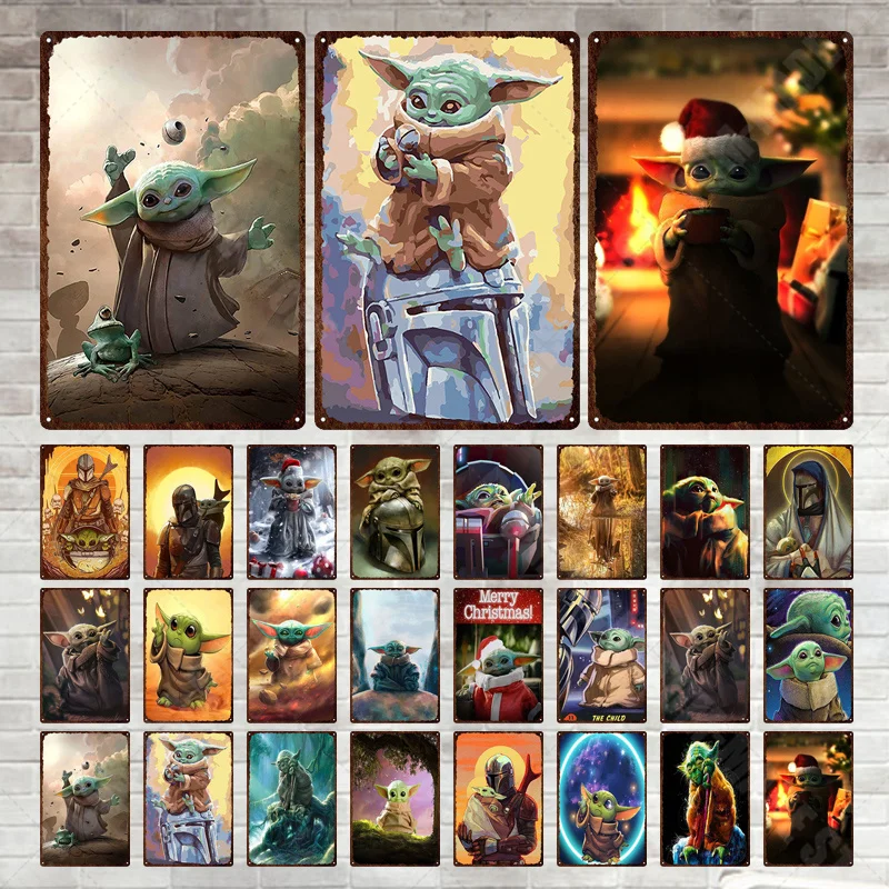Металлический знак Disney Звездные войны, милый мультяшный ребенок, йода, Оловянная табличка, винтажный постер, мужская пещера для клуба, Рожде...
Металлический знак Disney Звездные войны, милый мультяшный ребенок, йода, Оловянная табличка, винтажный постер, мужская пещера для клуба, Рожде...