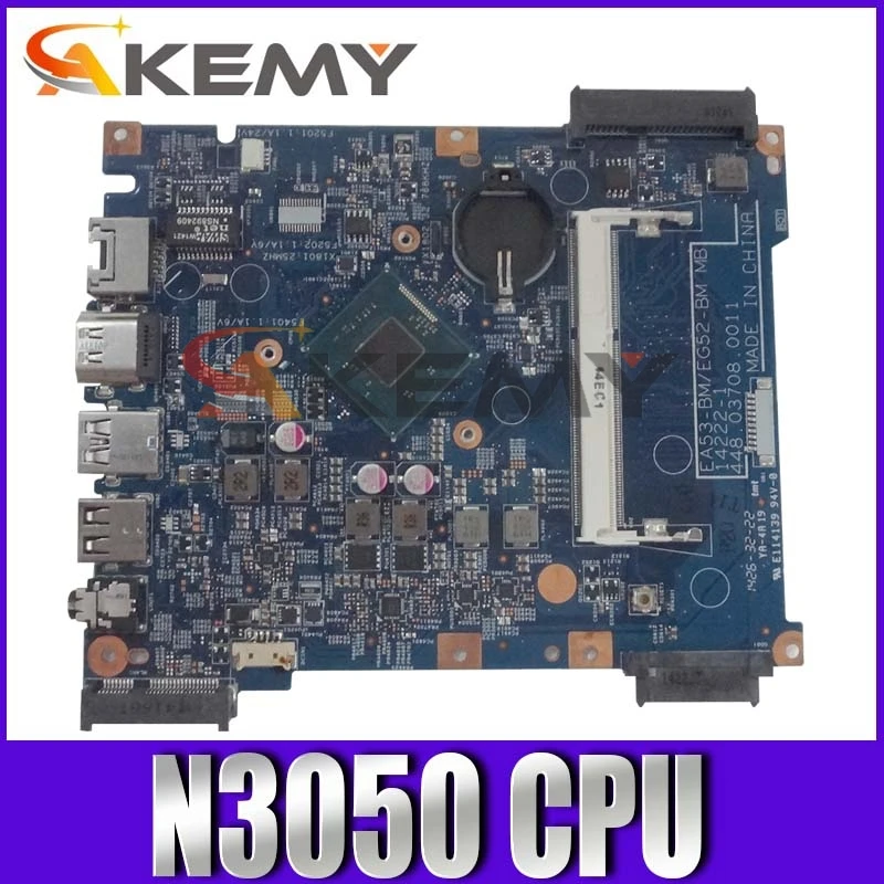 Материнская плата для Acer aspire ES1-531/EX2519 14285-1 448.05304.0011 cpu Бортовая N3050 100% протестирована полностью ОК
Материнская плата для Acer aspire ES1-531/EX2519 14285-1 448.05304.0011 cpu Бортовая N3050 100% протестирована полностью ОК