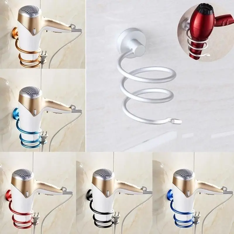 Настенная стойка для сушки волос, алюминиевый держатель для ванной комнаты, полка для хранения 
Настенная стойка для сушки волос, алюминиевый держатель для ванной комнаты, полка для хранения