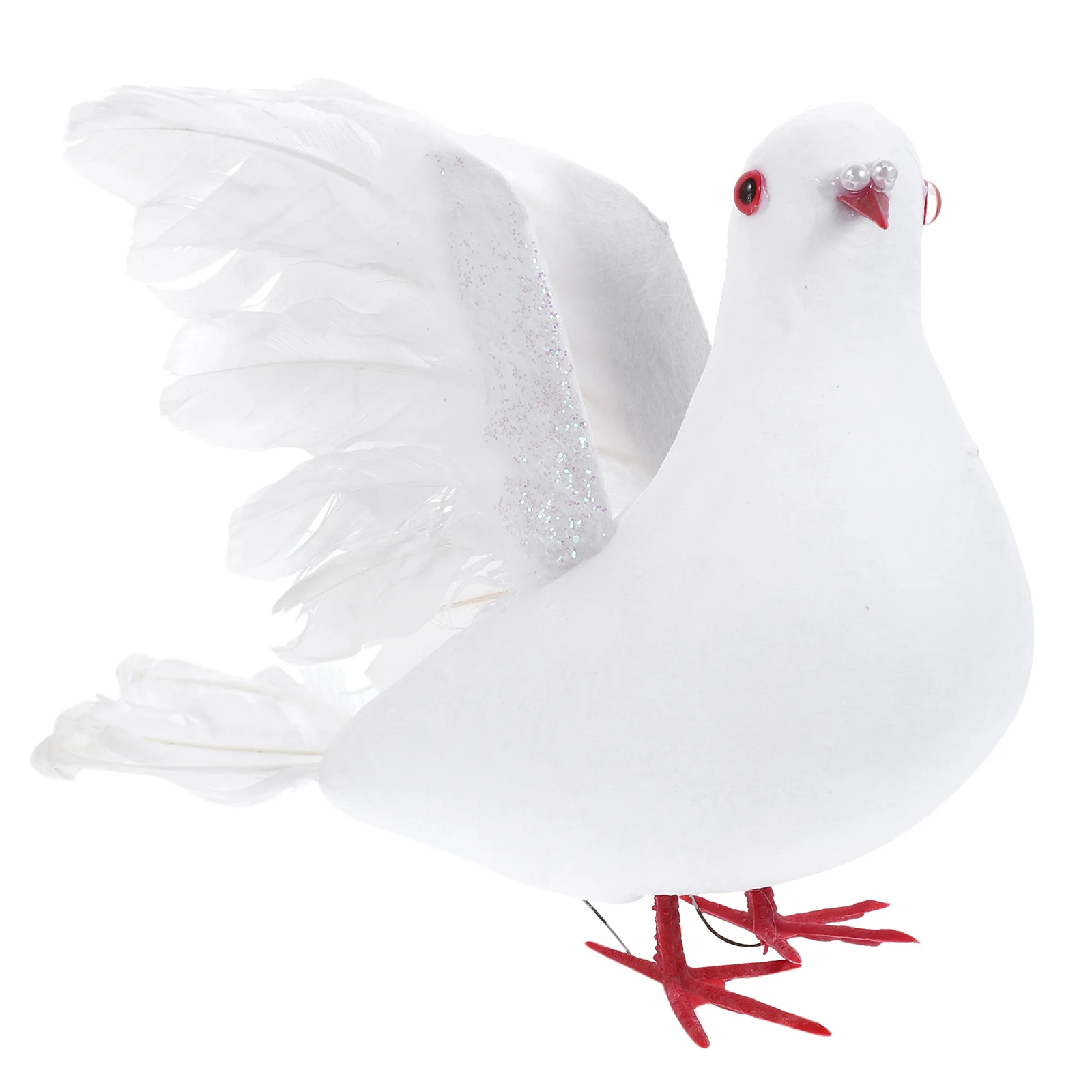 Pigeon Dove Peace Bird Artificial Ornament Figurine Foam Feathered Wedding Model Fake Decoration Sculpture Stretching Statue
Pigeon Dove Peace Bird Artificial Ornament Figurine Foam Feathered Wedding Model Fake Decoration Sculpture Stretching Statue