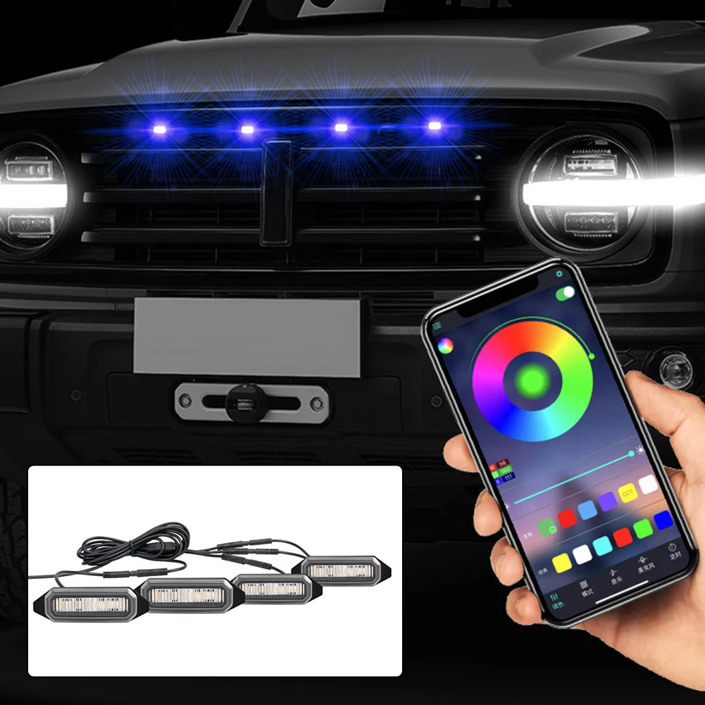 Car Running Lights ABS APP Control Front Grille Light Grille LED Light Multicolor Fit For Toyota RAV4 2019-2022
Car Running Lights ABS APP Control Front Grille Light Grille LED Light Multicolor Fit For Toyota RAV4 2019-2022