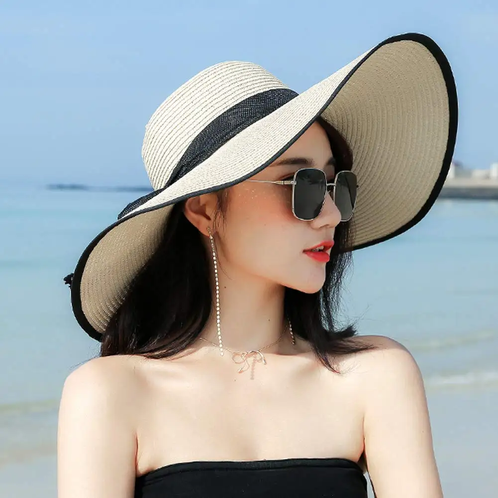 2022 New Fashion Women's Wide Brim Sun Protection Straw Hat Folable Floppy Hats Summer UV Protection Beach Cap
2022 New Fashion Women's Wide Brim Sun Protection Straw Hat Folable Floppy Hats Summer UV Protection Beach Cap