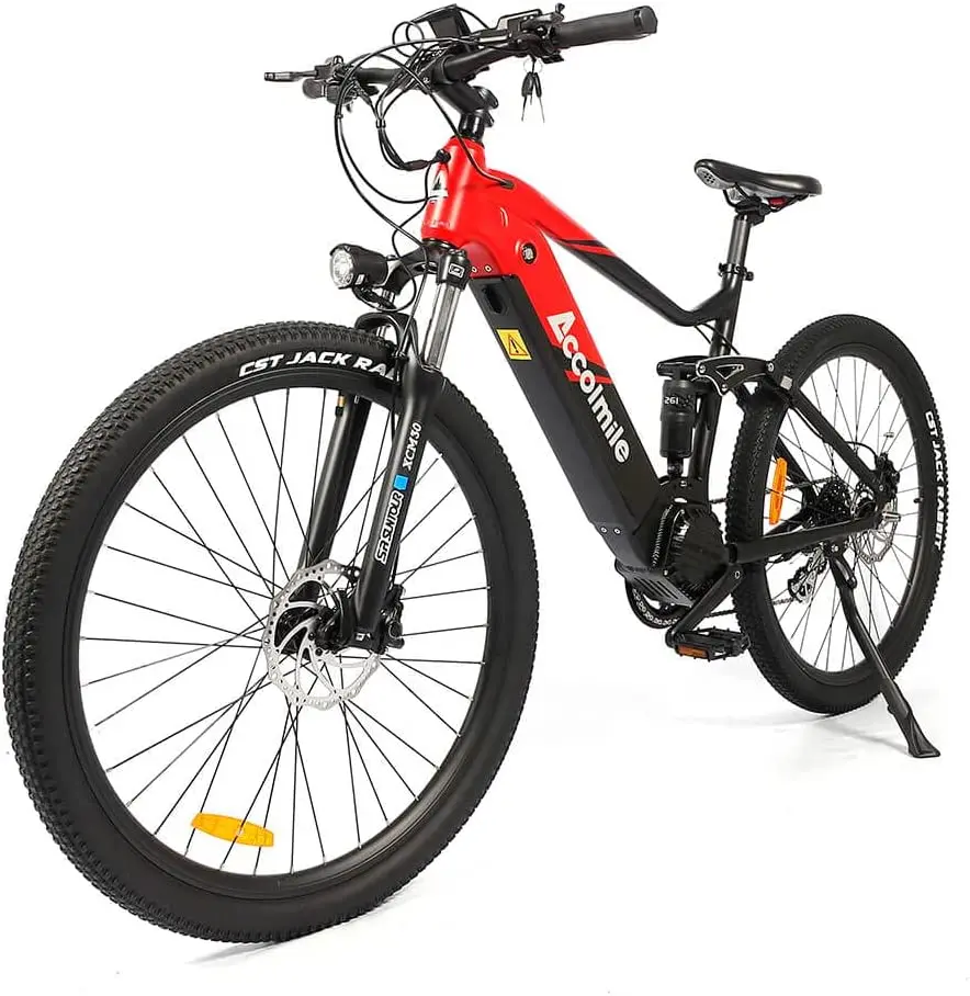 Accolmile Electric Mountain Bike Electric Bicycle eMTB 27.5 29 Inch 48V 250W 750W Bafang Mid-Motor 17.5Ah 840 Wh Lithium Battery
Accolmile Electric Mountain Bike Electric Bicycle eMTB 27.5 29 Inch 48V 250W 750W Bafang Mid-Motor 17.5Ah 840 Wh Lithium Battery