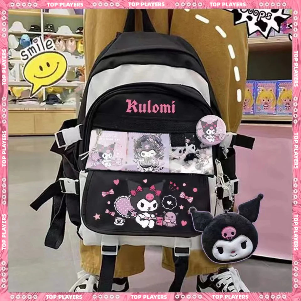 Sanrio Kuromi Cinnamoroll Cute Cartoon School Bag Backpack Girl Boy Student Casual School Bag Handbag Travel Card Bags Holder
Sanrio Kuromi Cinnamoroll Cute Cartoon School Bag Backpack Girl Boy Student Casual School Bag Handbag Travel Card Bags Holder