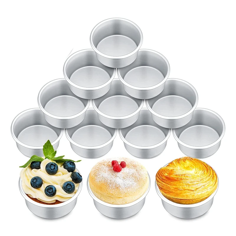 18 Pieces 4 Inch Small Cake Pan Mini Round Cake Pans For Baking Cake Pans Cheese Cake, Pizza, Quiche
18 Pieces 4 Inch Small Cake Pan Mini Round Cake Pans For Baking Cake Pans Cheese Cake, Pizza, Quiche