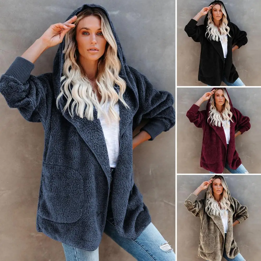 Winter Women Jackets With Hoodies Long Sleeve Plush Coats Free Shipping Autumn Warm Luxury Designer Clothes Fashion Trends 2022
Winter Women Jackets With Hoodies Long Sleeve Plush Coats Free Shipping Autumn Warm Luxury Designer Clothes Fashion Trends 2022