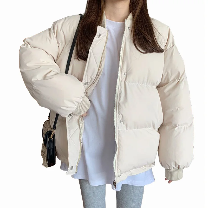 Winter Warm Cotton Padded Jackets Female Thicken Puffy Parkas Coat Women Solid Casual Waterproof Winter Women's Cold Coat 2023
Winter Warm Cotton Padded Jackets Female Thicken Puffy Parkas Coat Women Solid Casual Waterproof Winter Women's Cold Coat 2023