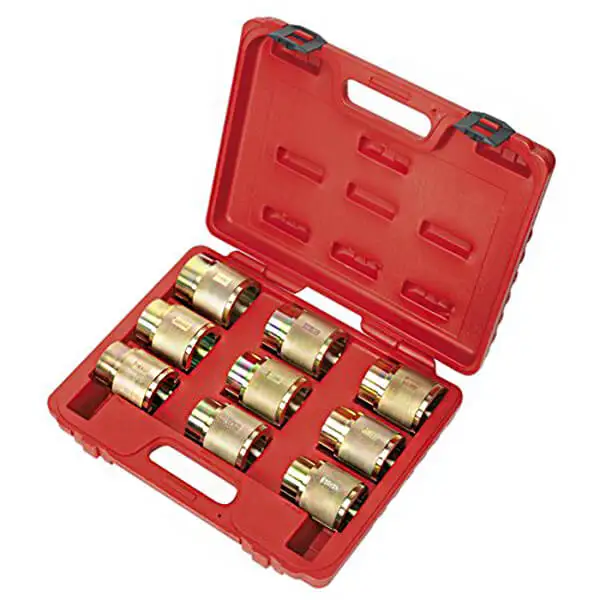 9 Piece motorcycle fork seal driver tool set MY-WR108 Sunbright Tools
9 Piece motorcycle fork seal driver tool set MY-WR108 Sunbright Tools