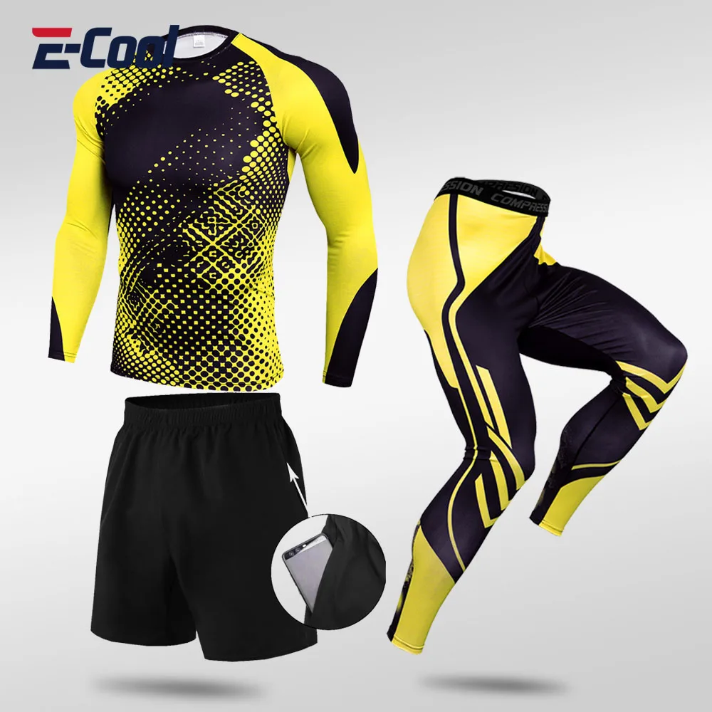Fitness Suit Men's Gym Clothes Sportswear Men's Running Sets Training Jogging Compression Shirt Leggings Tracksuit Rash guard
Fitness Suit Men's Gym Clothes Sportswear Men's Running Sets Training Jogging Compression Shirt Leggings Tracksuit Rash guard