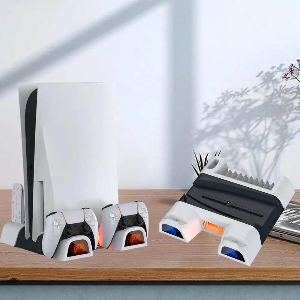 Multi-functional Fan Charging Dock Station Efficient Ps5 Gaming Setup Dual Controller Charging Station with Base Non-slip Design
Multi-functional Fan Charging Dock Station Efficient Ps5 Gaming Setup Dual Controller Charging Station with Base Non-slip Design