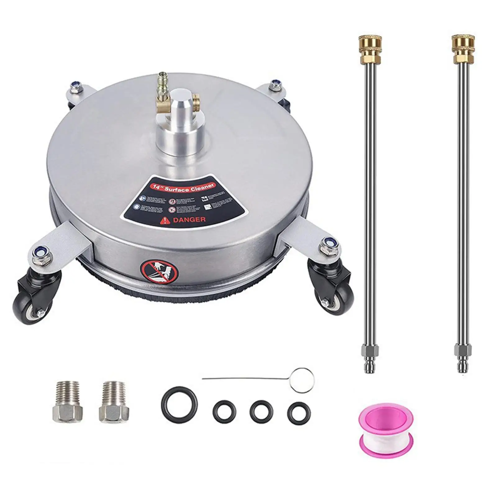 Pressure Washer Surface Cleaner High Pressure Washer Flat Surface Cleaner for Cleaning Parking Lots Walkways Driveways Cement
Pressure Washer Surface Cleaner High Pressure Washer Flat Surface Cleaner for Cleaning Parking Lots Walkways Driveways Cement