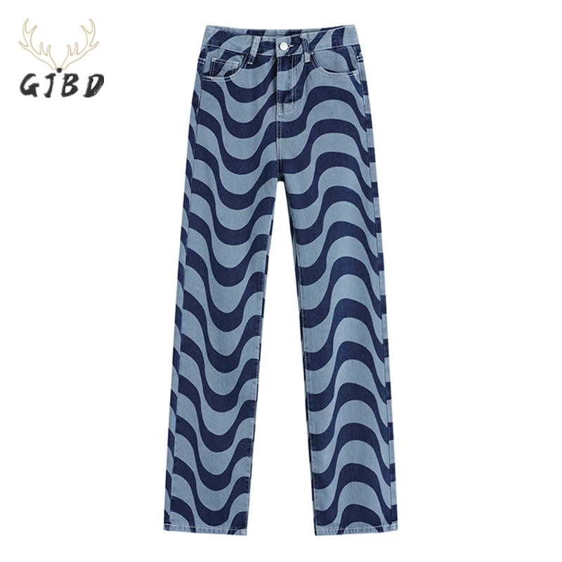 Women's Straight Jeans Blue Water Ripples Vintage High Waist Wide Leg Pants Casual Fashion Baggy Denim Trouser Ladies Summer
Women's Straight Jeans Blue Water Ripples Vintage High Waist Wide Leg Pants Casual Fashion Baggy Denim Trouser Ladies Summer