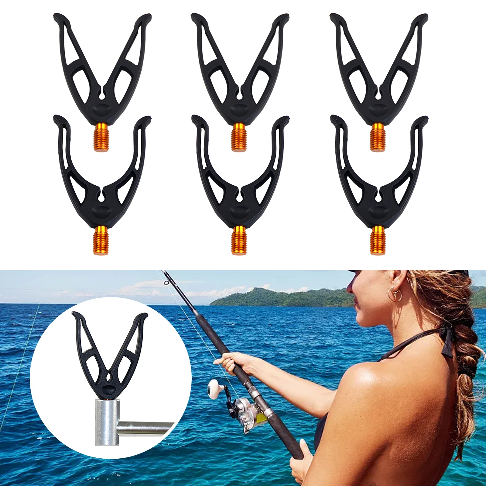 6pcs Anti-slip Pole Holder Heavy Duty Fishing Rod Holder U + V Brackets Rod Holders Outdoor Fishing Tackle Pesca Iscas Tools
6pcs Anti-slip Pole Holder Heavy Duty Fishing Rod Holder U + V Brackets Rod Holders Outdoor Fishing Tackle Pesca Iscas Tools