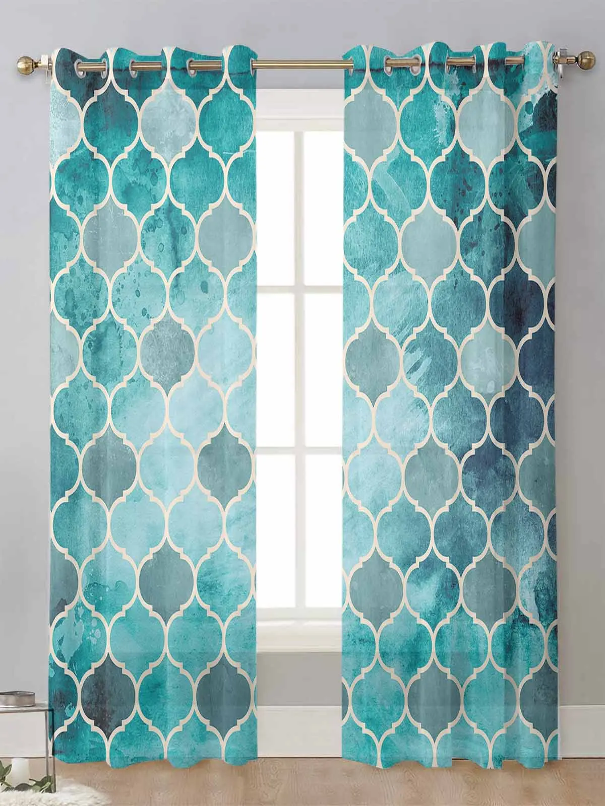 Moroccan Green Geometric Sheer Curtains For Living Room Window Transparent Voile Tulle Curtain Cortinas Drapes Home Decor
Moroccan Green Geometric Sheer Curtains For Living Room Window Transparent Voile Tulle Curtain Cortinas Drapes Home Decor