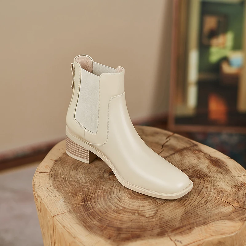 Autumn and winter Women ankle boots natural leather plus size 22-26.5cm cowhide upper full leather chunky heel Chelsea boots
Autumn and winter Women ankle boots natural leather plus size 22-26.5cm cowhide upper full leather chunky heel Chelsea boots