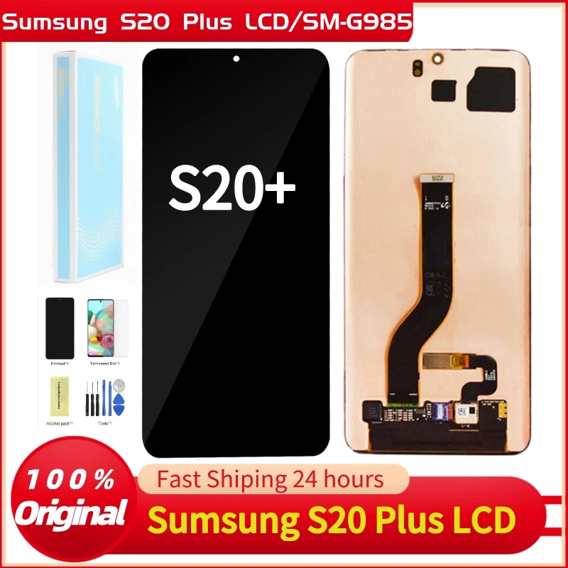 Original AMOLED GALAXY S20 Plus LCD For Samsung Galaxy S20+ SM-G985 G985F/DS Display Touch Screen Digitizer Assembly Repair Part
Original AMOLED GALAXY S20 Plus LCD For Samsung Galaxy S20+ SM-G985 G985F/DS Display Touch Screen Digitizer Assembly Repair Part