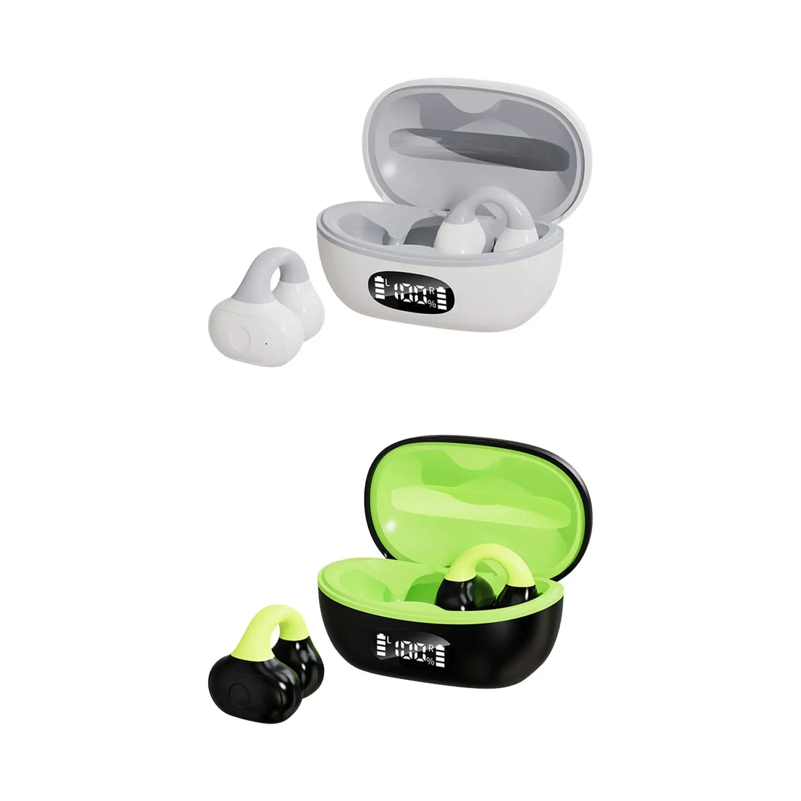 Clip on Open Ear Headphones Professional Smooth Connection Stereo Ear Clip Earbuds for Sport Working Gym Running Workout
Clip on Open Ear Headphones Professional Smooth Connection Stereo Ear Clip Earbuds for Sport Working Gym Running Workout