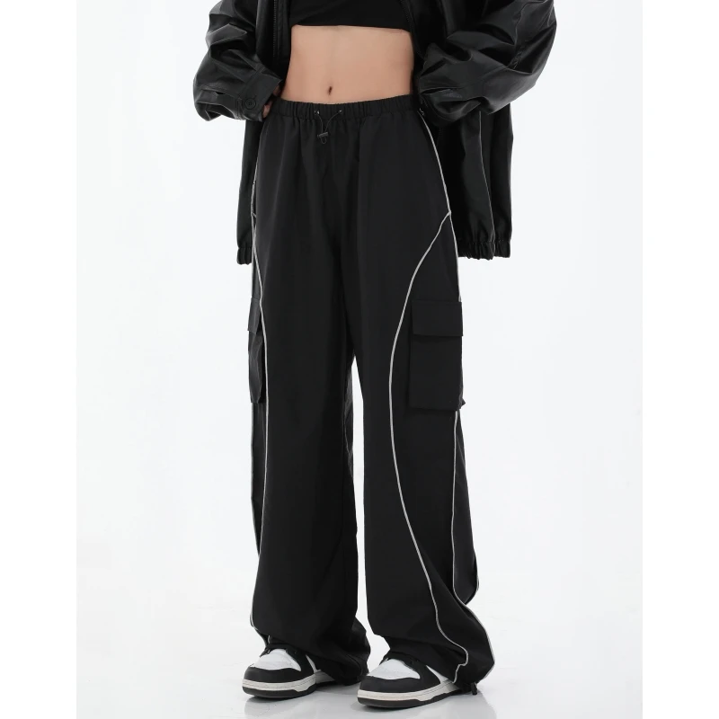 Black Cargo Pants High Waist Women American Baggy Vintage Fashion Oversize Trouser Design Straight Summer Female Wide Leg Pants
Black Cargo Pants High Waist Women American Baggy Vintage Fashion Oversize Trouser Design Straight Summer Female Wide Leg Pants